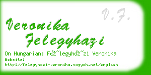 veronika felegyhazi business card